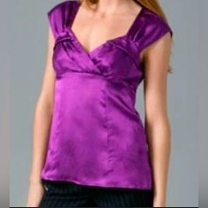Nanette Lepore Silk Violet Blouse
